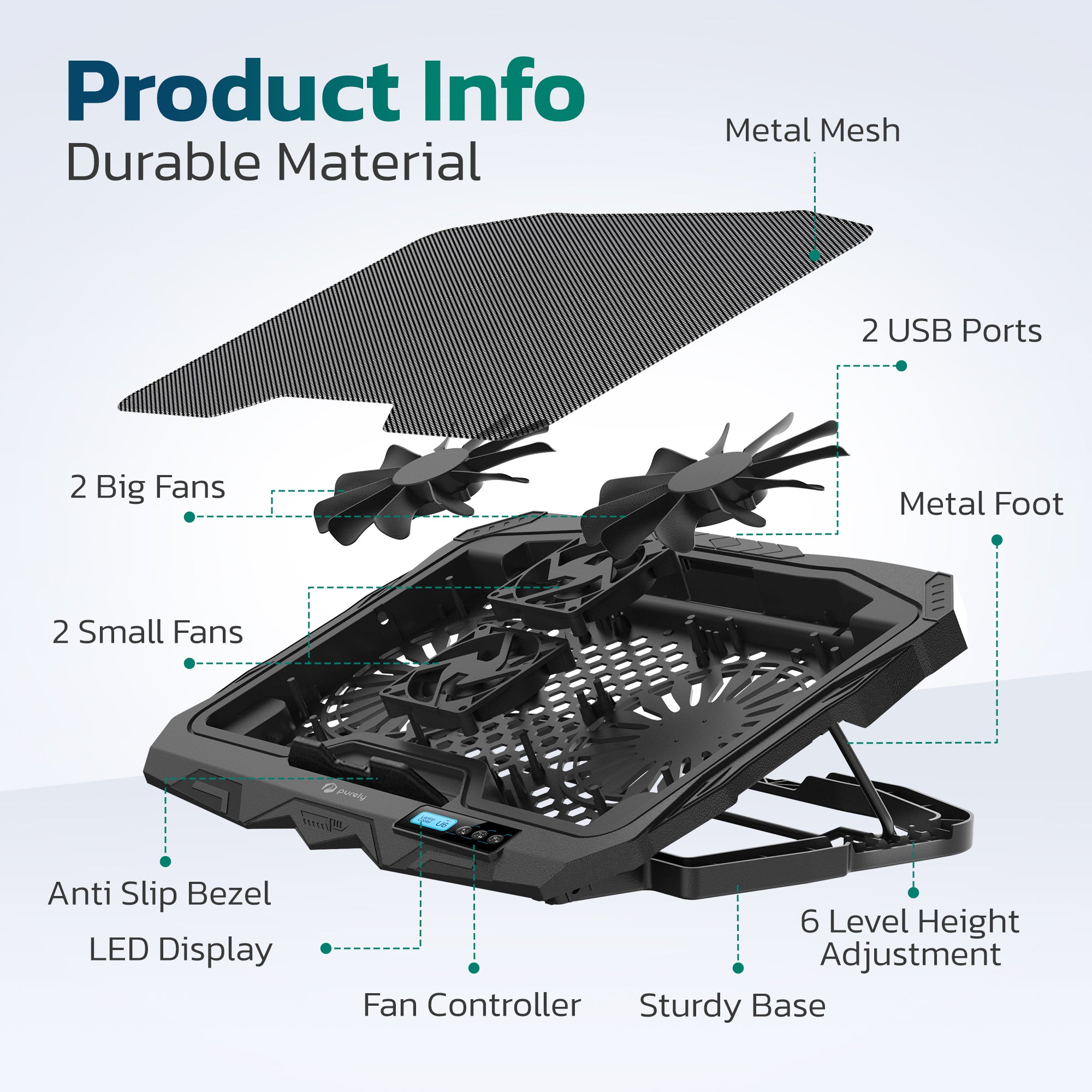 Purely C14 Cooling Laptop Stand