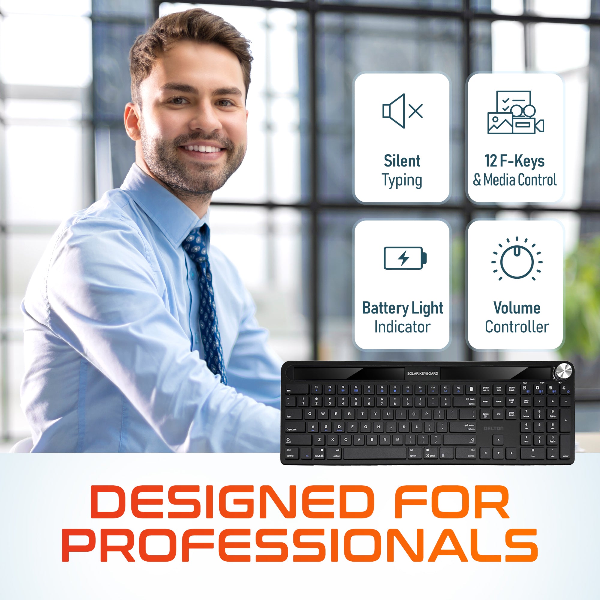 Delton KB90 Solar Keyboard