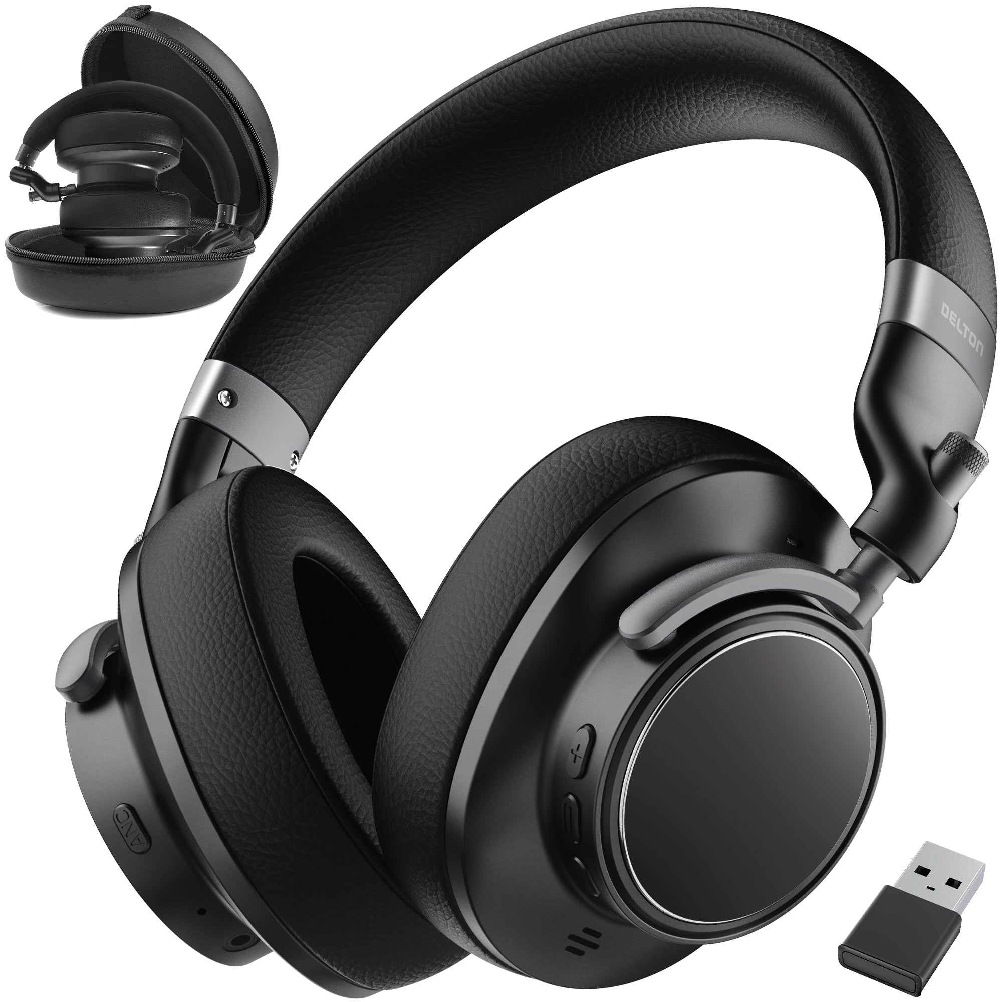 Delton M201 Wireless Active Noise Canceling Over-Ear Headphones