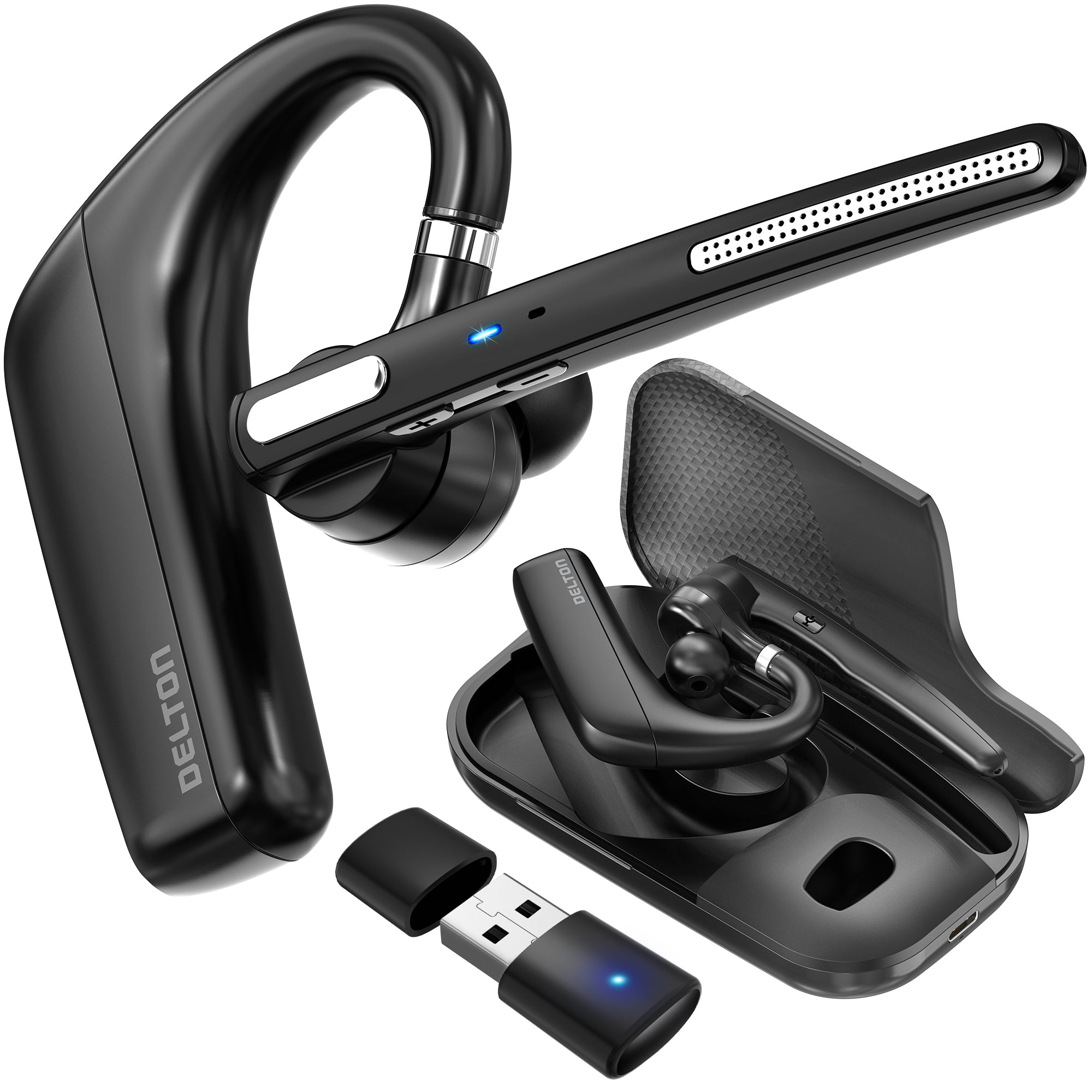 Delton 90X Ultralight Executive Wireless Noise Canceling Bluetooth Headset