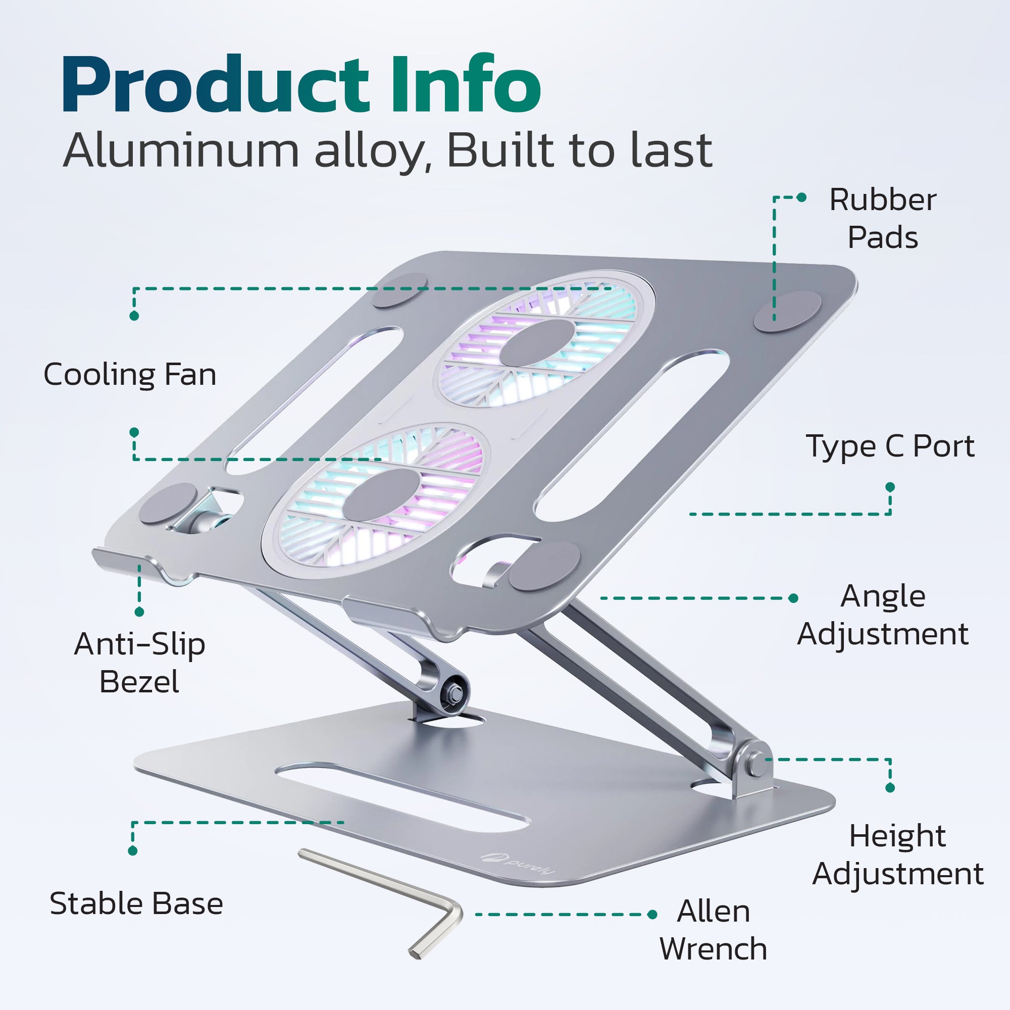 Purely C50 Cooling Laptop Stand