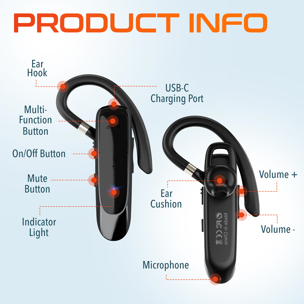 Delton 22X Noise Canceling Bluetooth Computer Headset