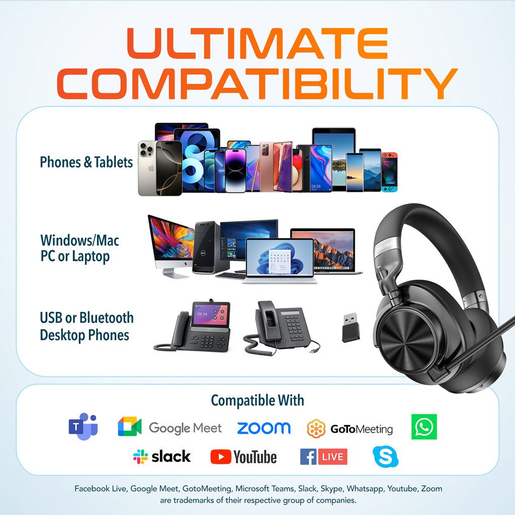 Delton M320 Wireless Computer Headphone/ Headset