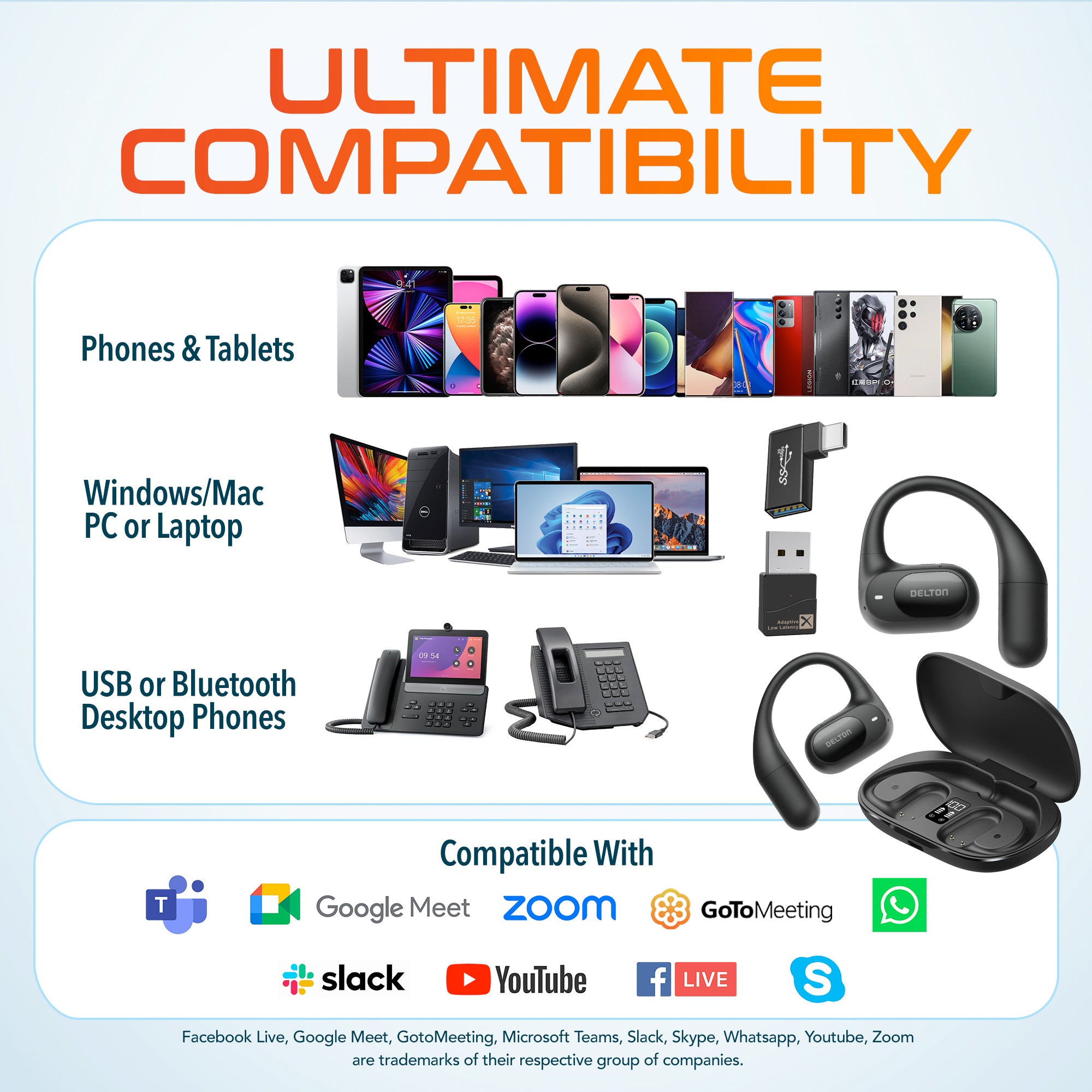 Delton O104 Wireless Bluetooth Headset