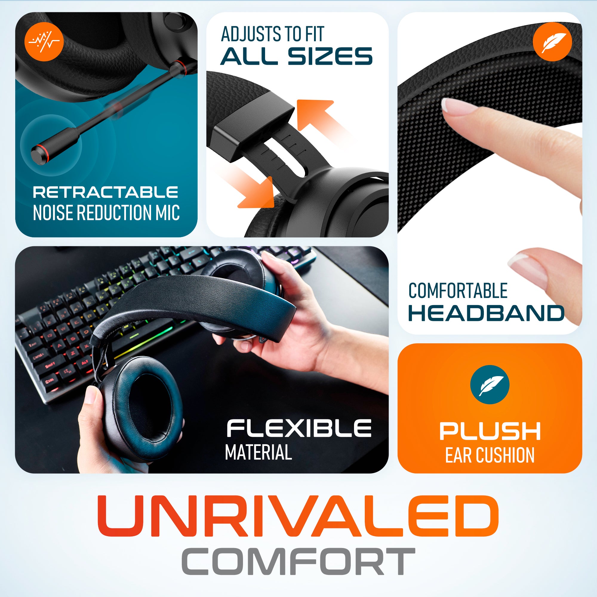 Delton G520 Wireless Bluetooth Noise Canceling Over-Ear Headphones