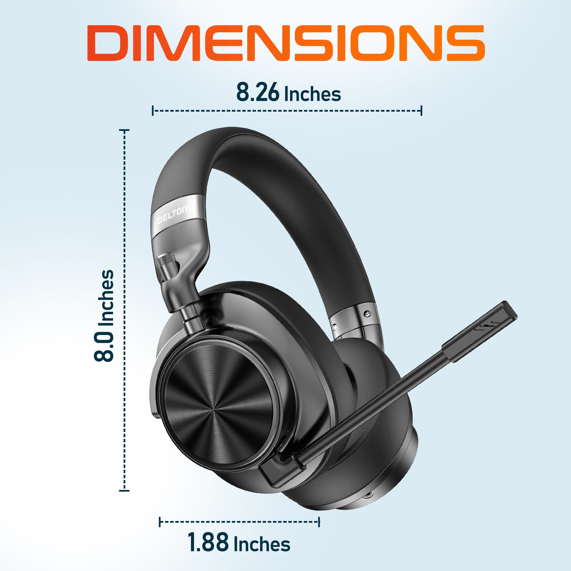 Delton M320 Wireless Hi-Fi Sound Active Noise Cancelling Bluetooth Headphones/Headset