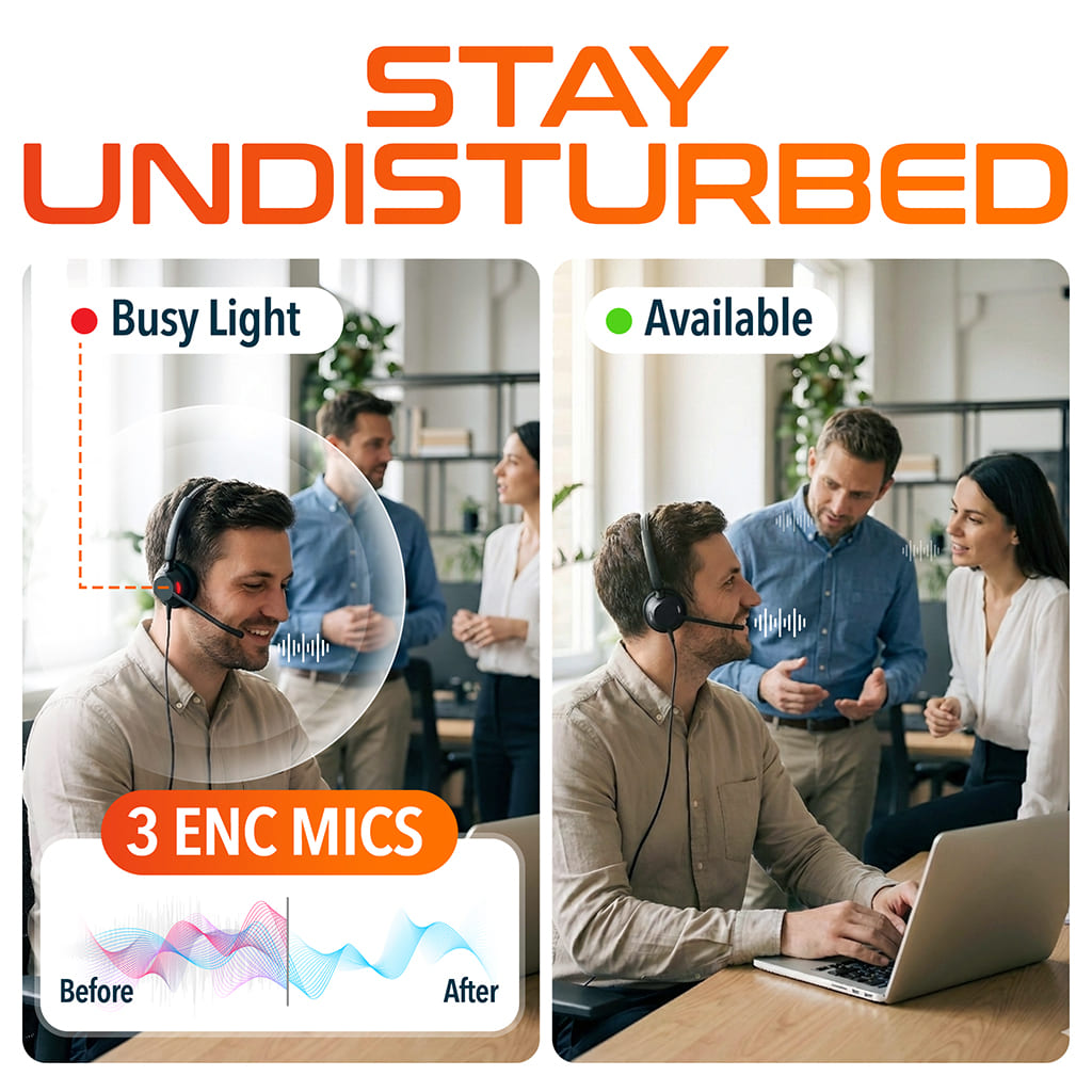 Delton 62Y On-Ear Noise-Cancelling Computer Headset