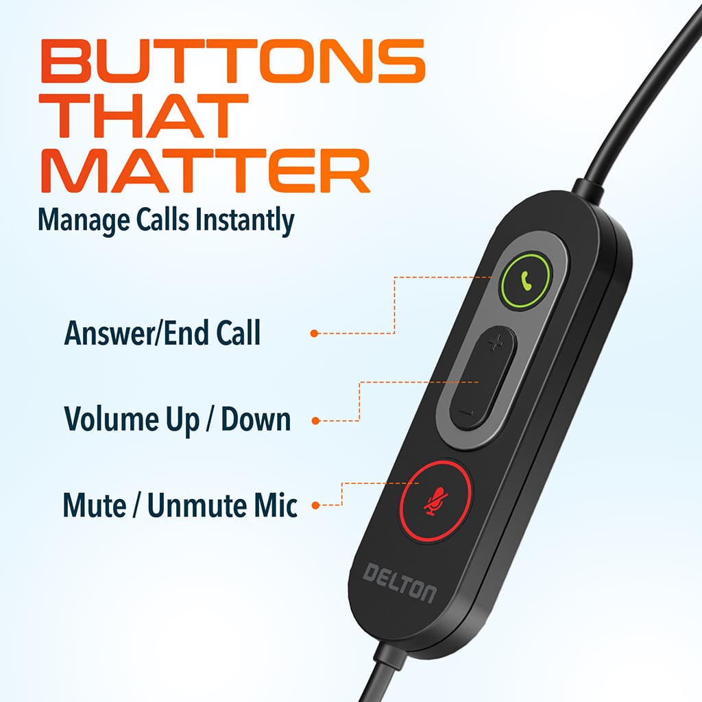 Delton 62Y On-Ear Noise-Cancelling Computer Headset