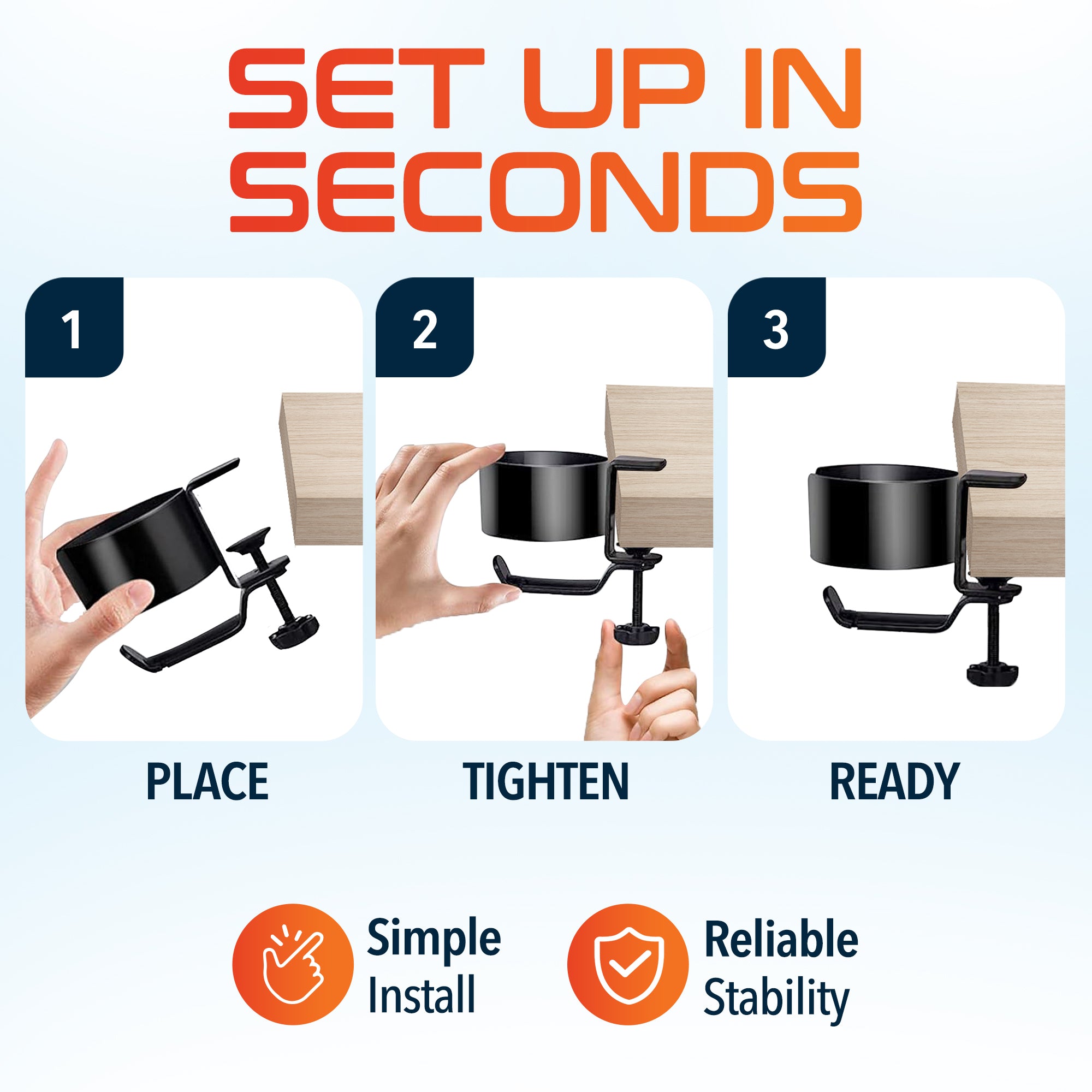 Delton H22 Headset & Cup Holder