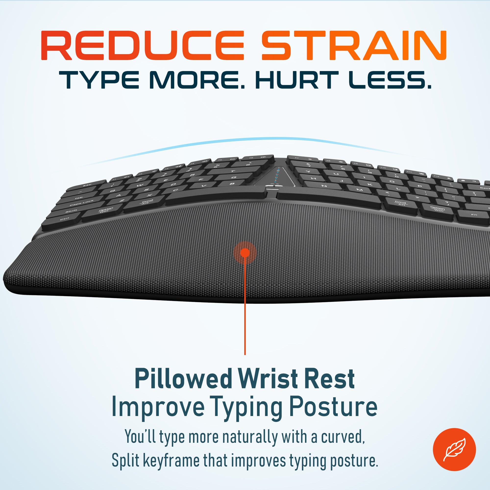 Delton KB250 Wireless Ergonomic Keyboard