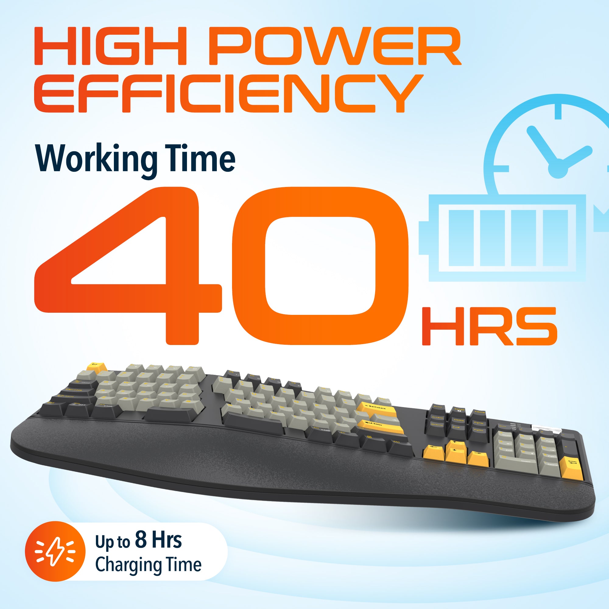 Delton E450 Ergonomic Mechanical Keyboard and Headset Bundle
