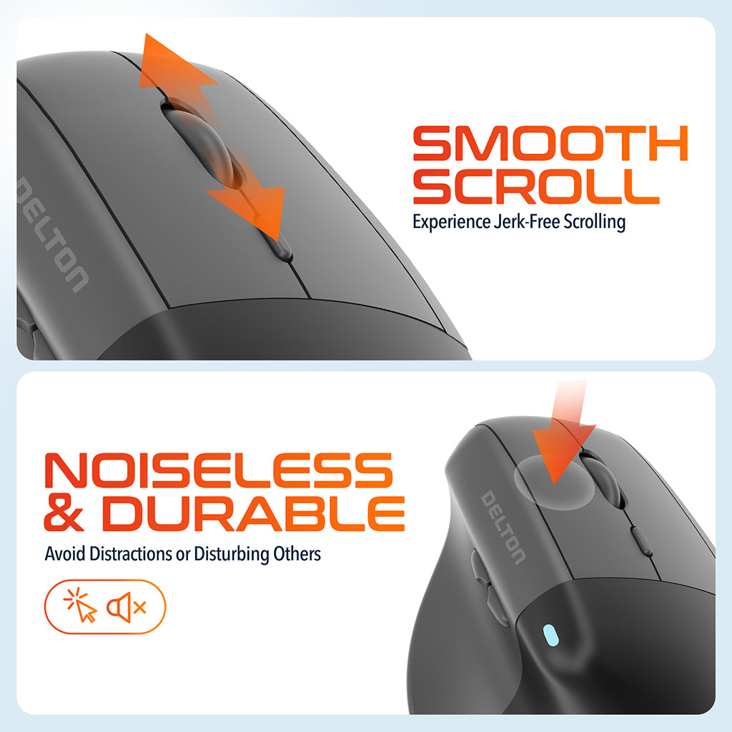 Delton’s KB250 Ergonomic Wireless Computer Keyboard & Mouse Combo
