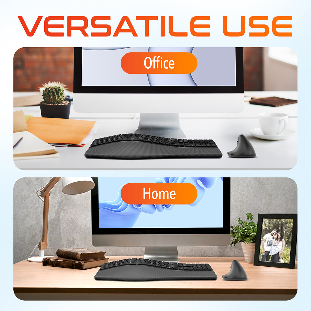 Delton’s KB250 Ergonomic Wireless Computer Keyboard & Mouse Combo