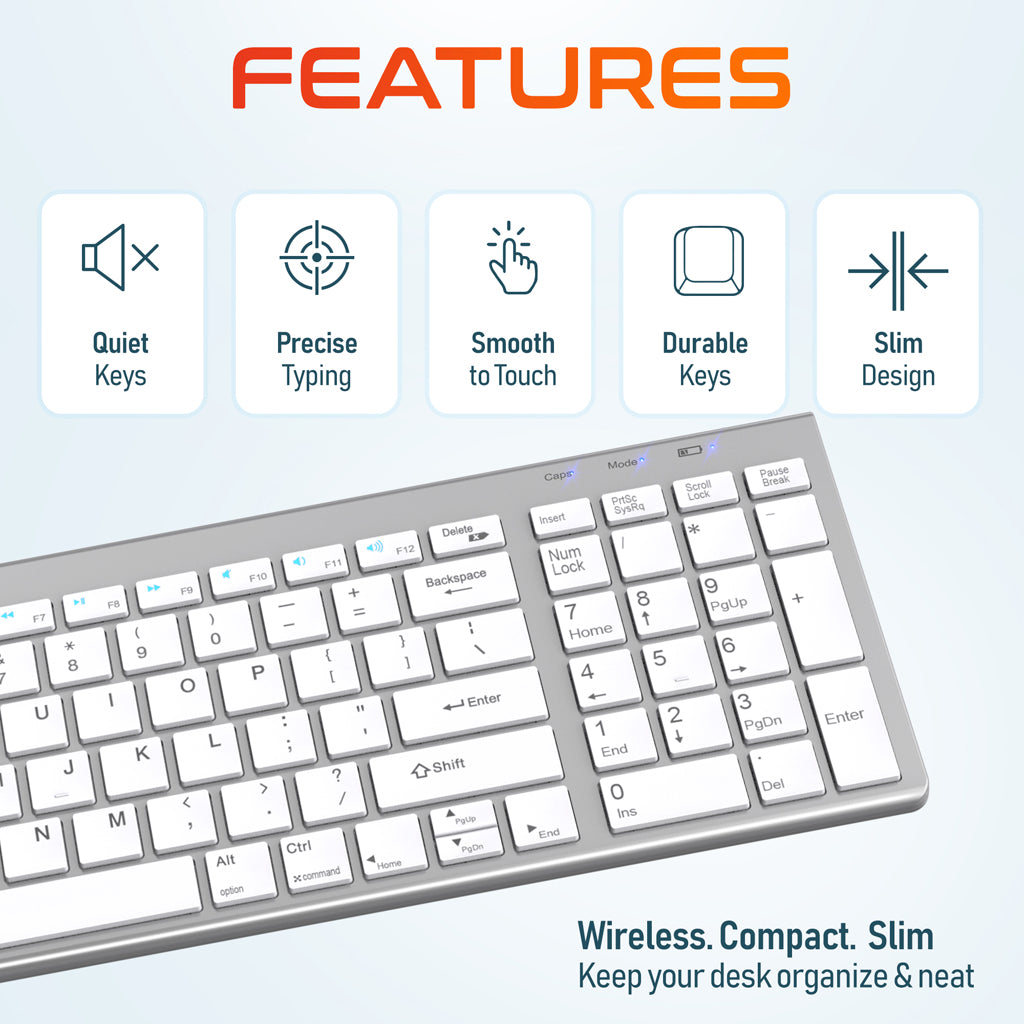 Delton N36 Wireless Computer Keyboard and Mouse Combo
