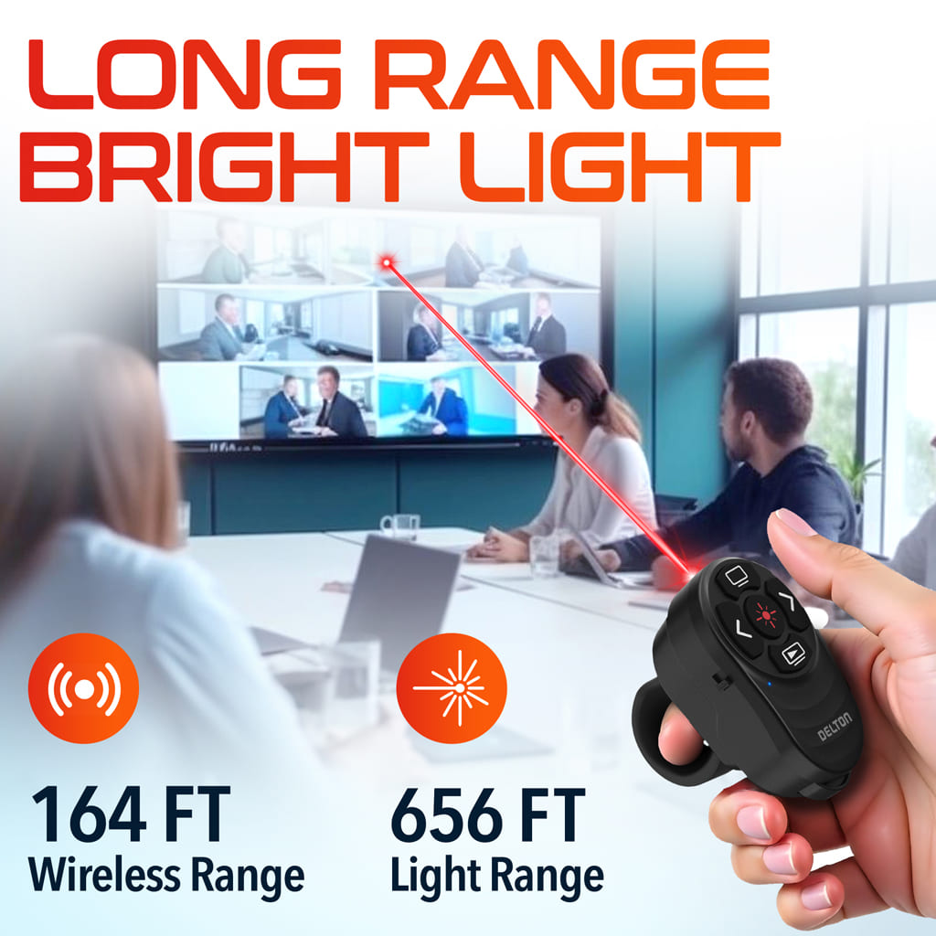 Delton P48 Wireless Presentation Finger Laser Pointer