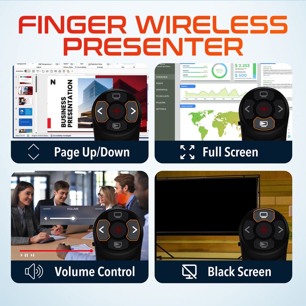 Delton P48 Wireless Presentation Finger Laser Pointer