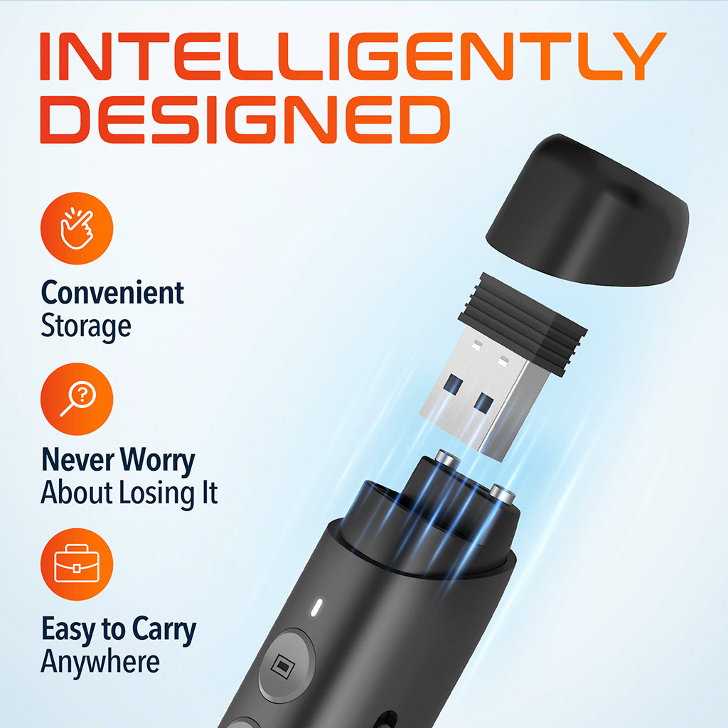 Delton LP99 Wireless Presentation Remote with Laser Pointer