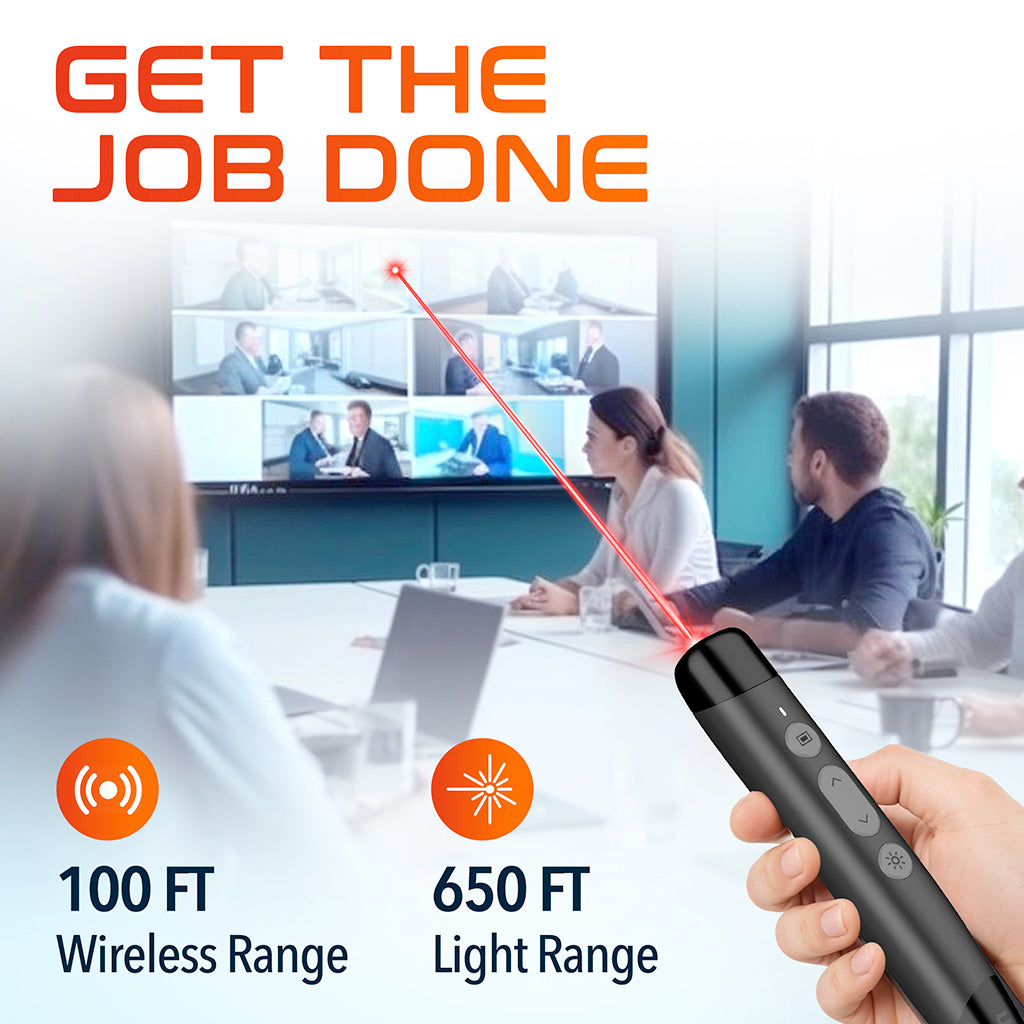 Delton LP99 Wireless Presentation Remote with Laser Pointer