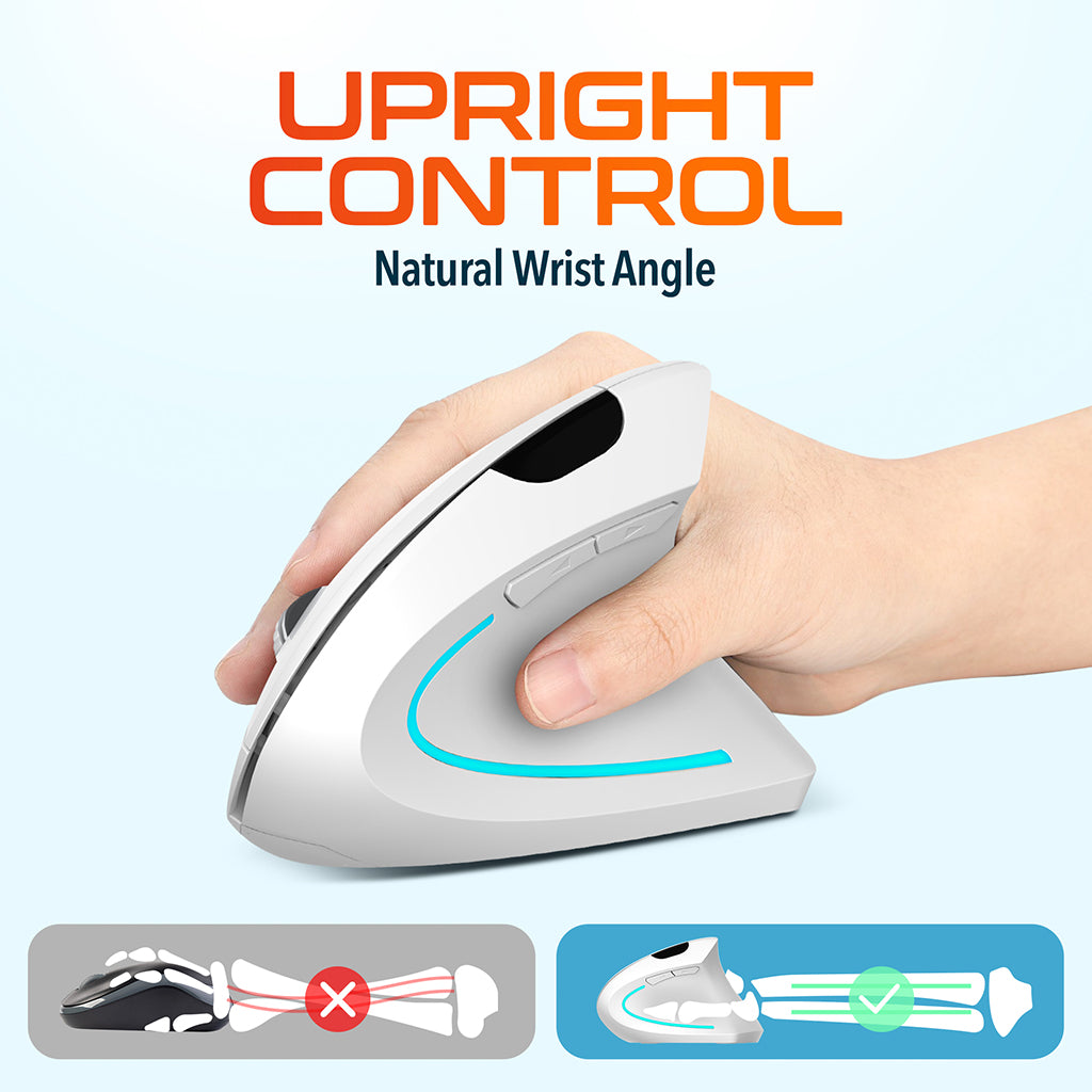 Delton S12 Wireless Ergonomic Vertical Computer Mouse