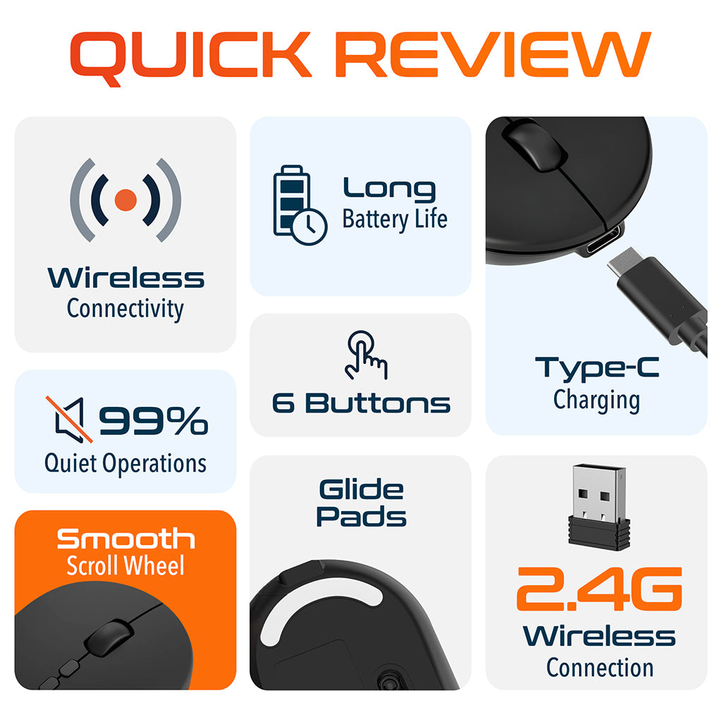 Delton S16 Wireless Battery Display Mouse