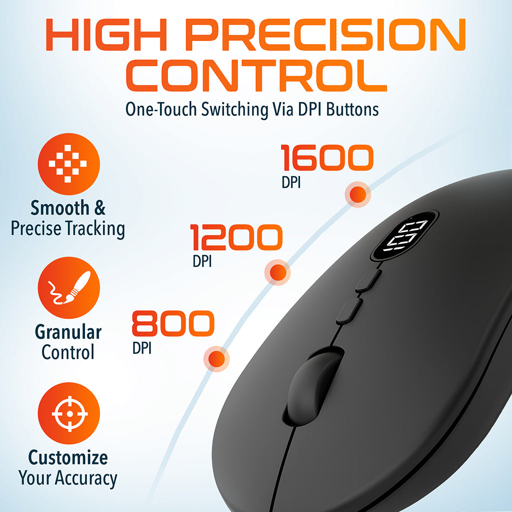 Delton S16 Wireless Battery Display Mouse