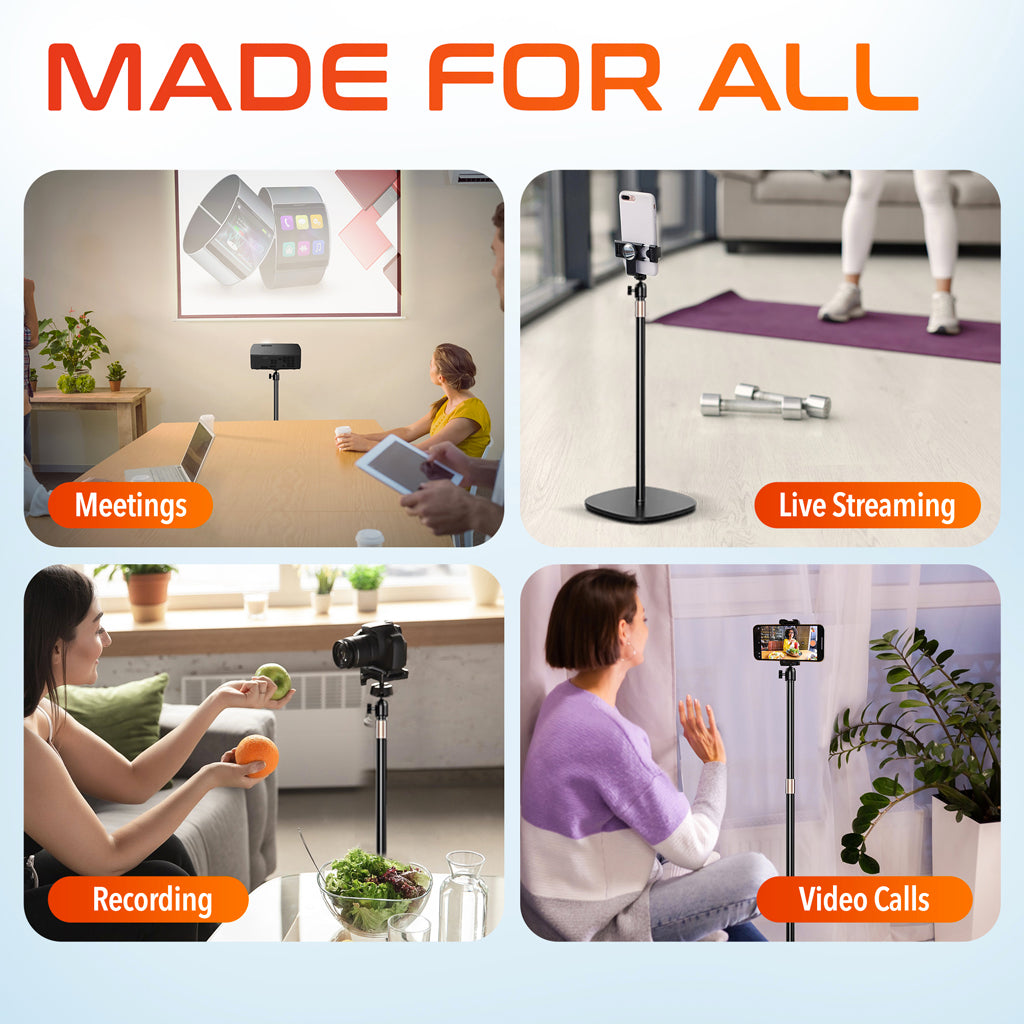Delton 190S Tilt/ Rotate Floor Projector Stand with Adjustable 33" - 47".