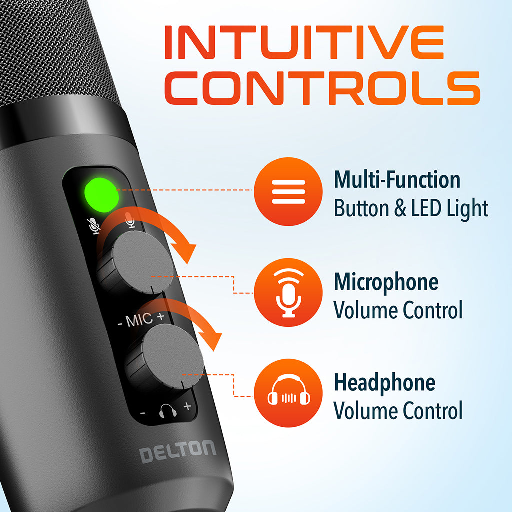 Delton U3000 Noise Canceling Condenser Microphone