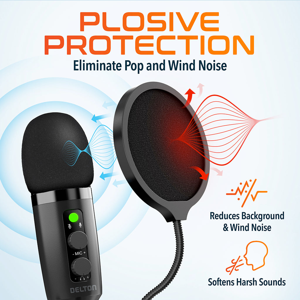 Delton U3000 Noise Canceling Condenser Microphone