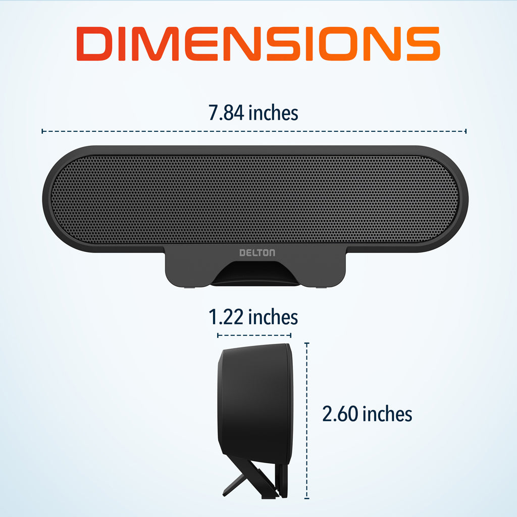 Delton P150 Clip-On USB Computer Speaker