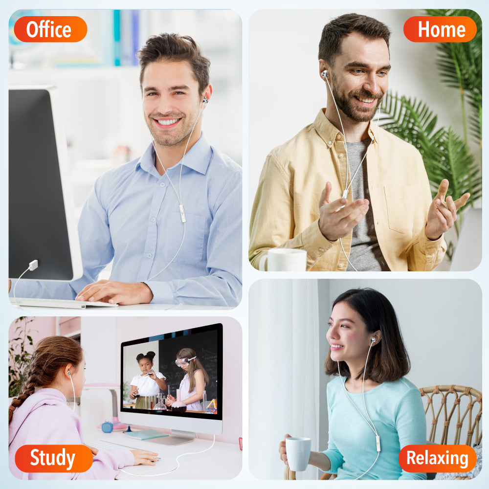 Delton 15EC USB-C Wired In-Ear Computer Headset/Headphone