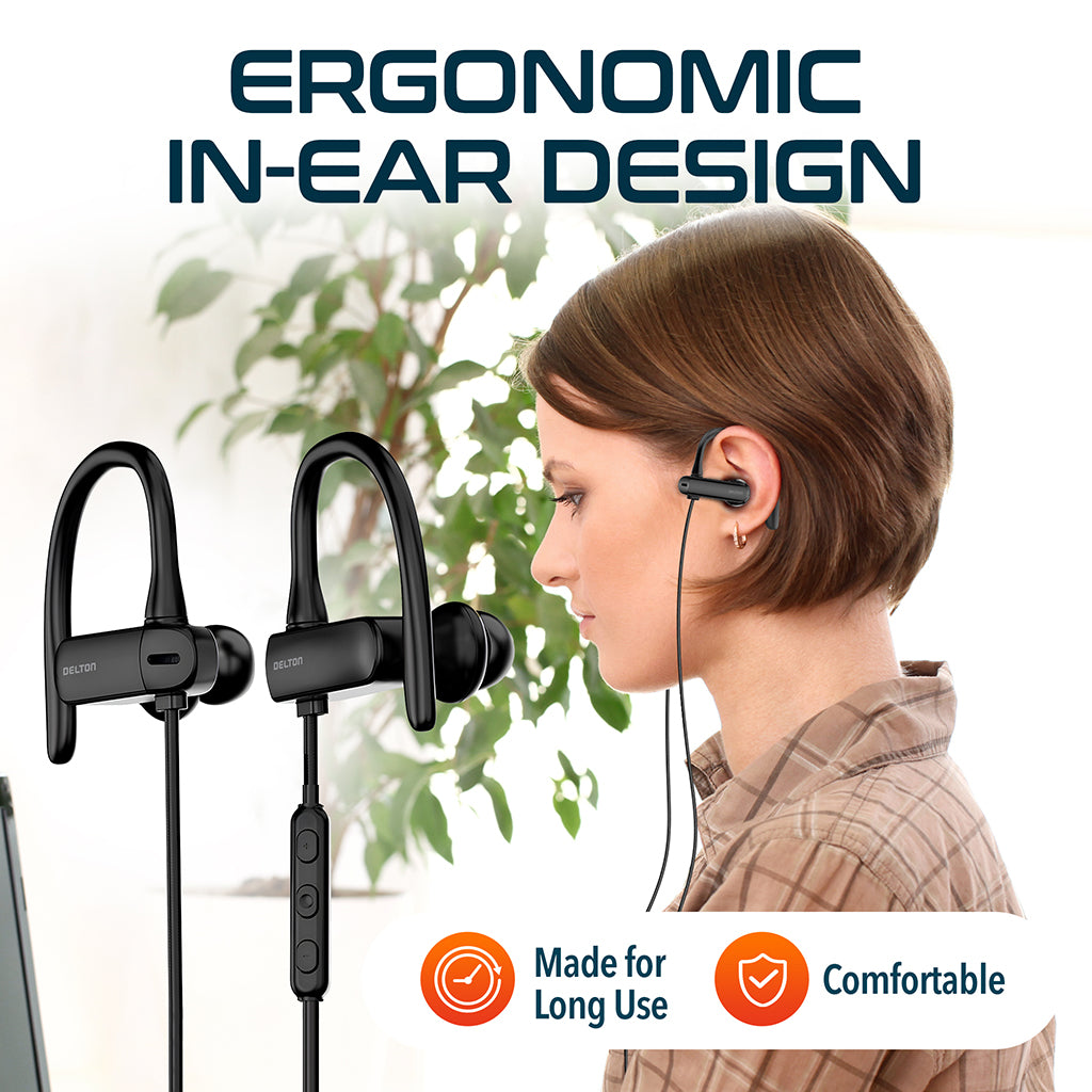 Delton 24ECA Stereo In-Ear Ergonomic Computer Earbuds