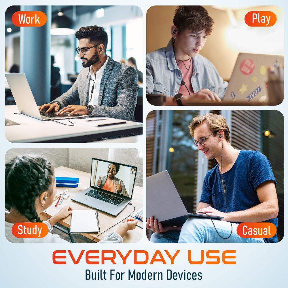 Delton 31E Ergonomic In-Ear USB Computer Headset