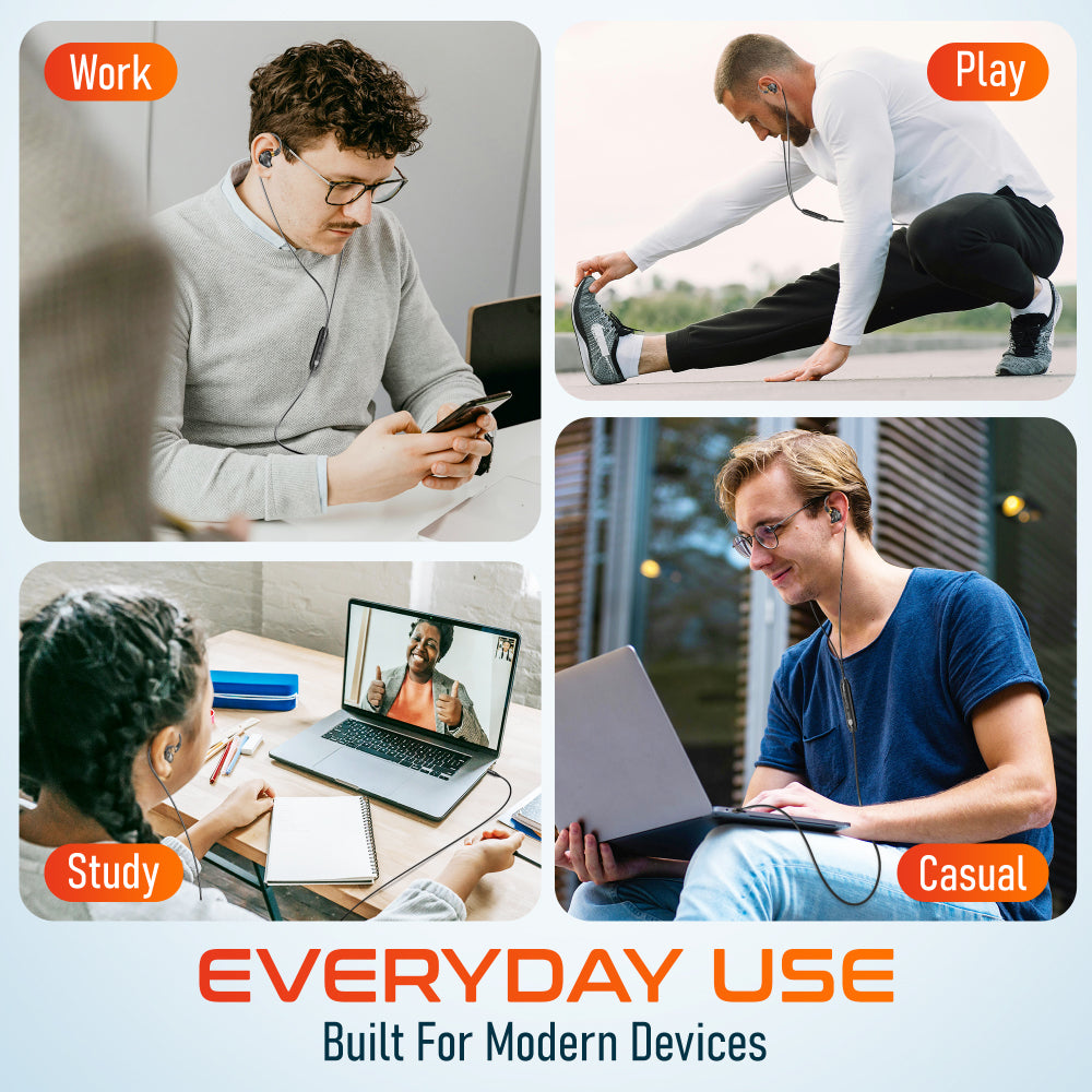 Delton 31EC Ergonomic Wired In-Ear USB-C Computer Headset