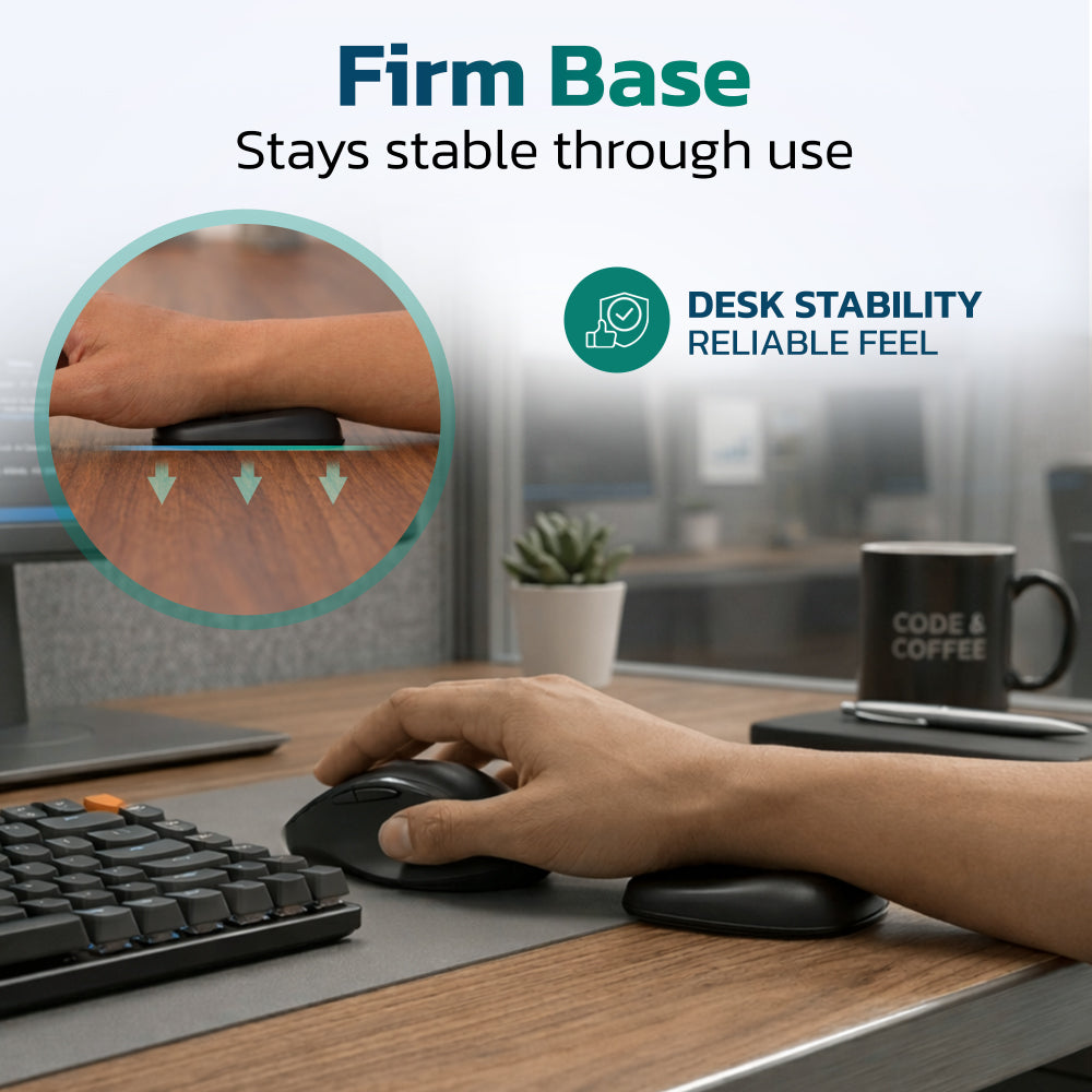 Purely E280 Ergonomic Memory Foam Mouse Wrist Rest, Compact Non-Slip Design