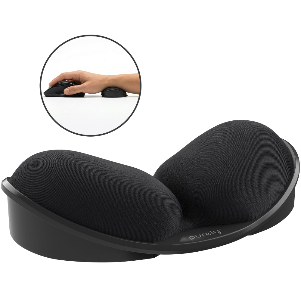 Purely E285 Curved Ergonomic Memory Foam Mouse Wrist Rest with Anti-Slip Base