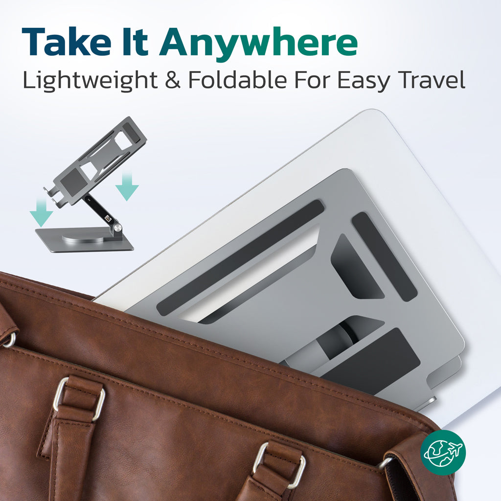 Purely L107 Ergonomic Laptop/ Tablet stand 8-in-1 Docking Station