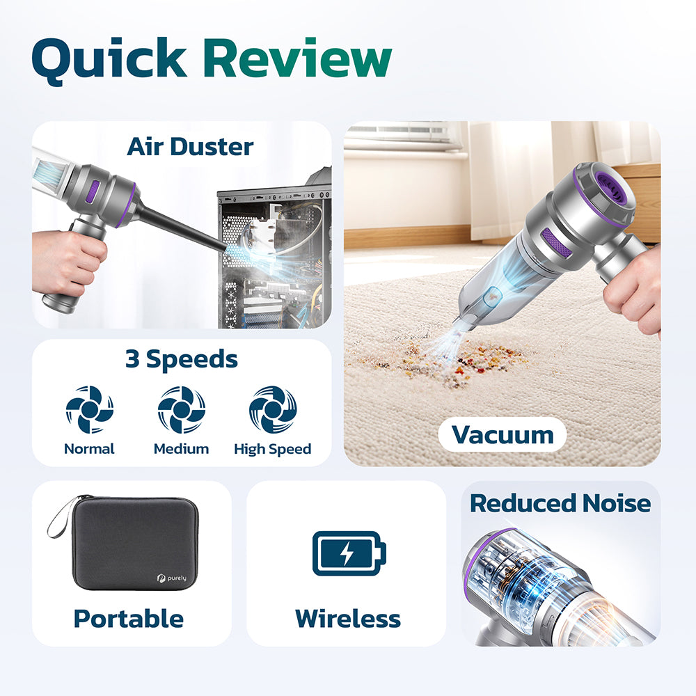 Purely C220 Portable Vacuum with Case