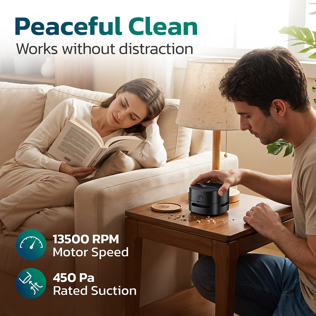 Purely C25 Wireless Mini Desktop Vacuum Cleaner