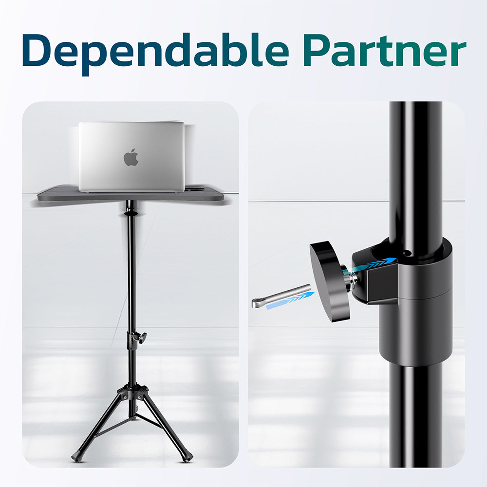 Purely S90 Portable Laptop/Projector Floor Stand Standing Desk Tripod