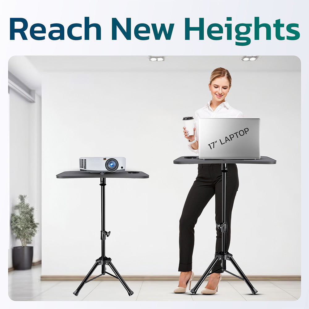Purely S90 Portable Laptop/Projector Floor Stand Standing Desk Tripod