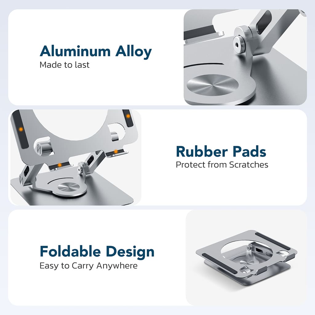 Purely SW60 360-Degree Rotating Base iPad and Tablet Stand and Holder