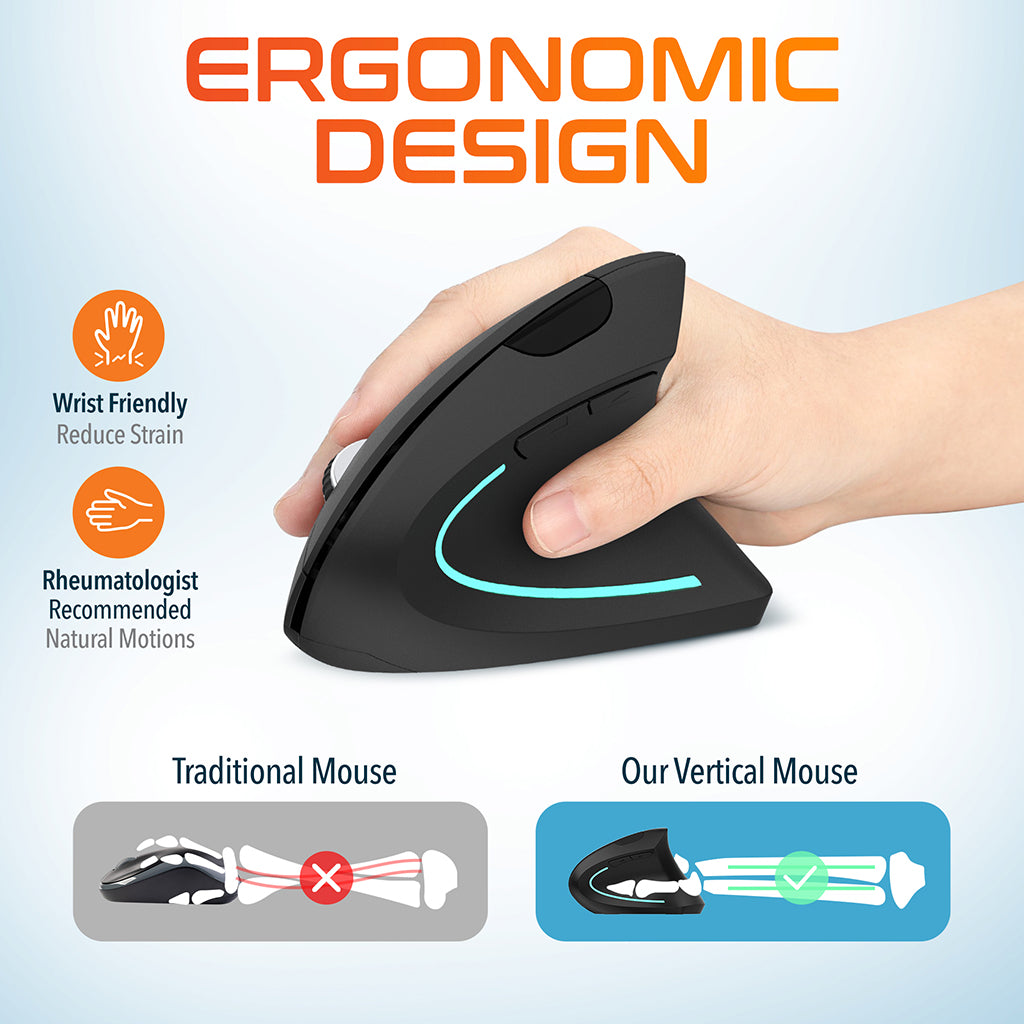 Delton S12 Ergonomic Wireless Battery Mouse