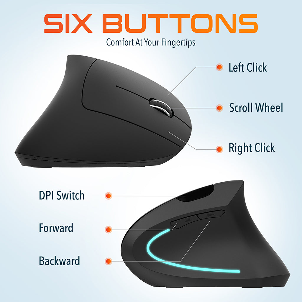 Delton S12 Ergonomic Wireless Battery Mouse