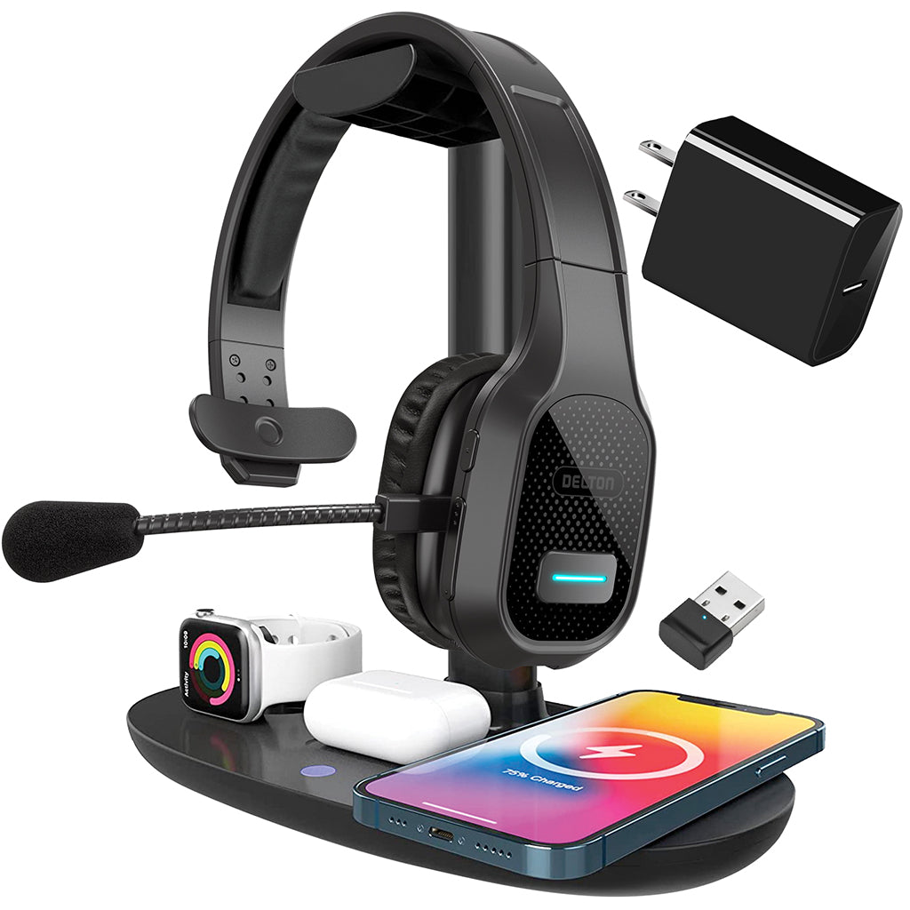 Delton 20X Wireless Bluetooth Headset with HS1 Stand