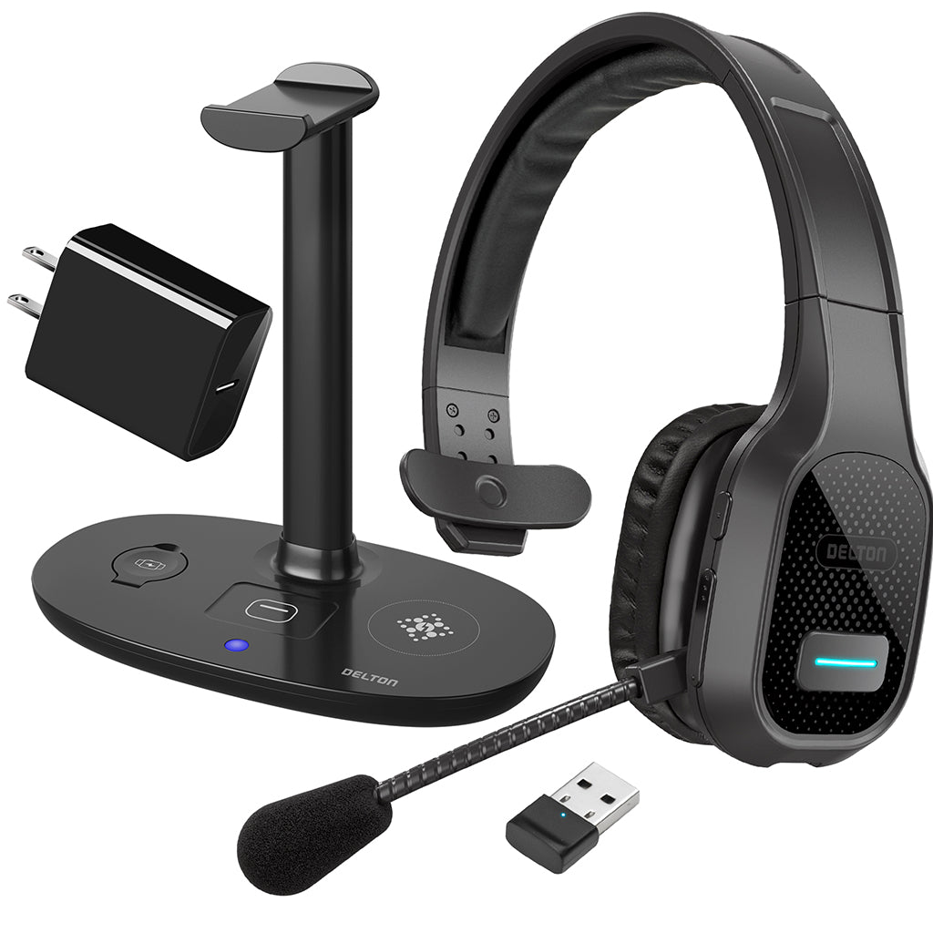 Delton 20X Wireless Bluetooth Headset with HS1 Stand