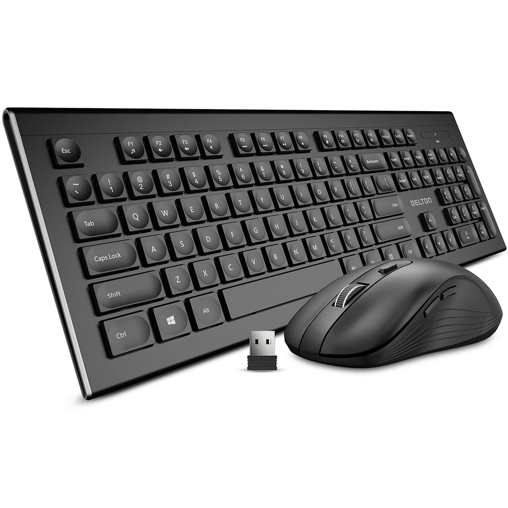 Delton Ultra Slim Wireless Keyboard & Mouse Set