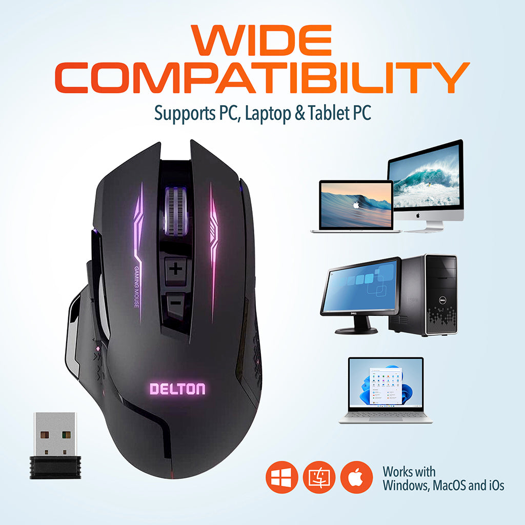 Delton G37 Wireless Rechargeable Gaming Mouse