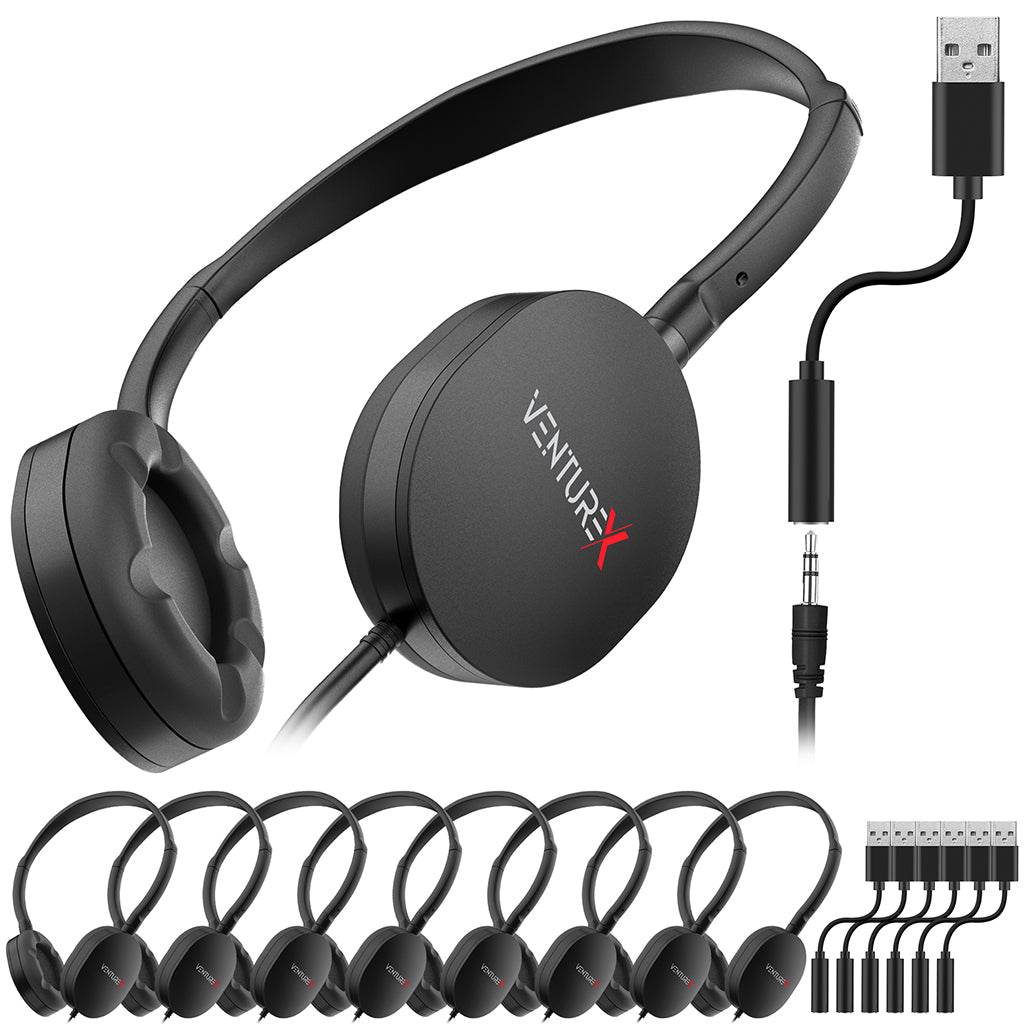 VentureX K22 Kids Learning Computer Headset with 3.5mm Audio Jack