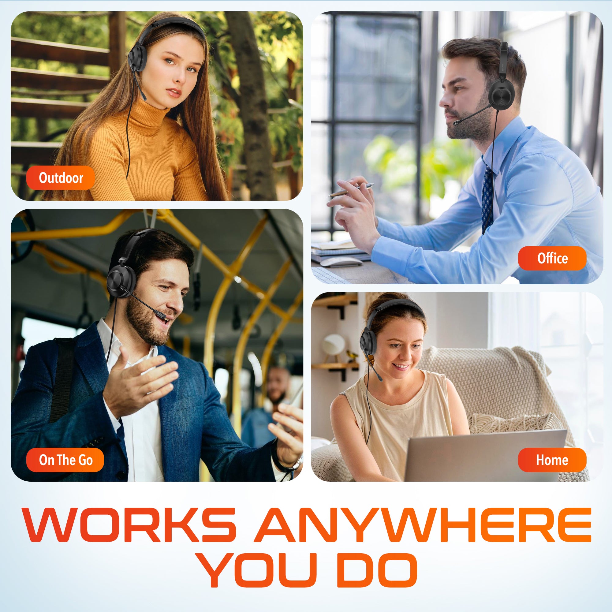 Delton 30Y USB-A Headset + USB-C Adapter