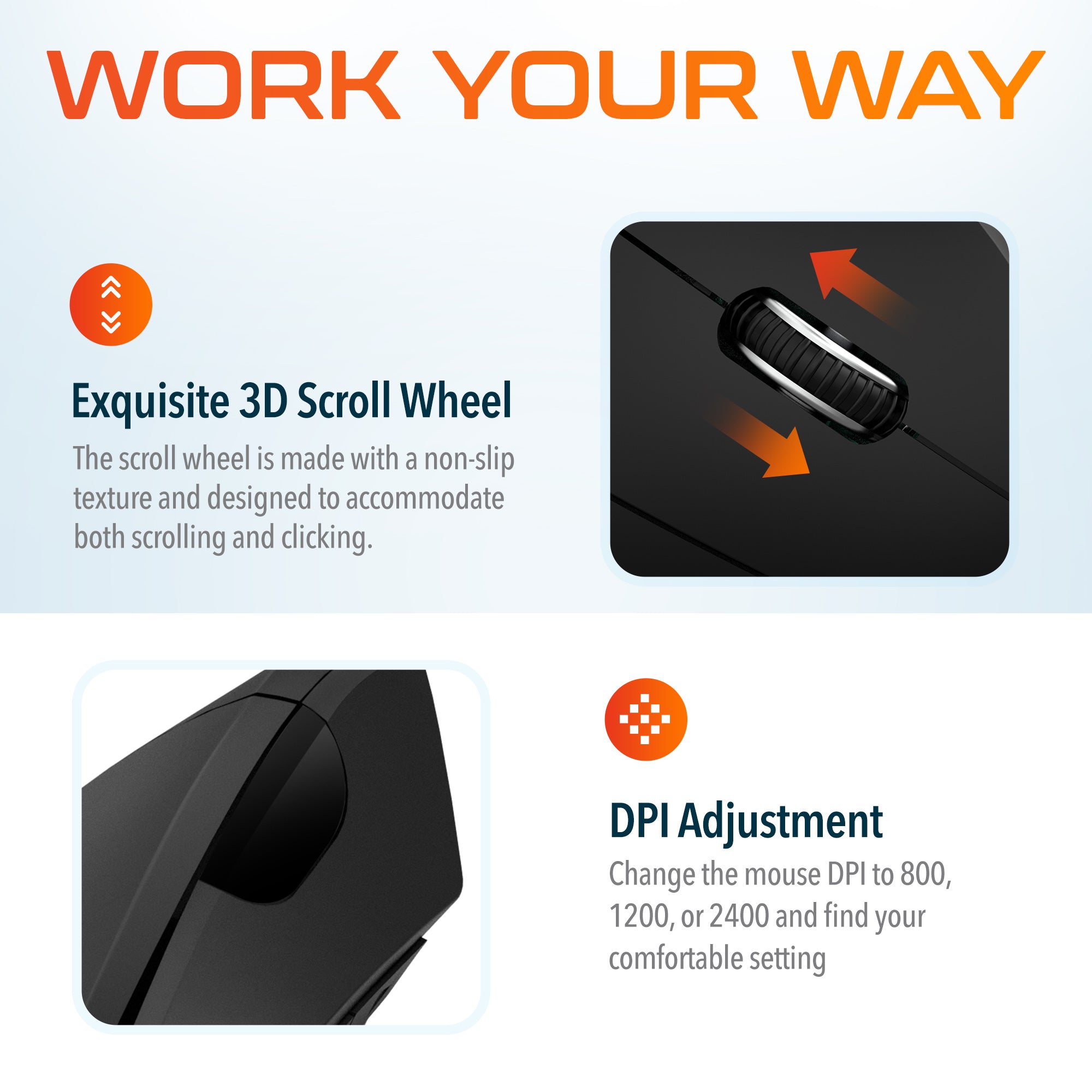 Delton S12 Ergonomic Wired Mouse